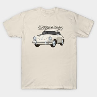 356 B Super 90 gt coupe Car classic vintage retro cream T-Shirt